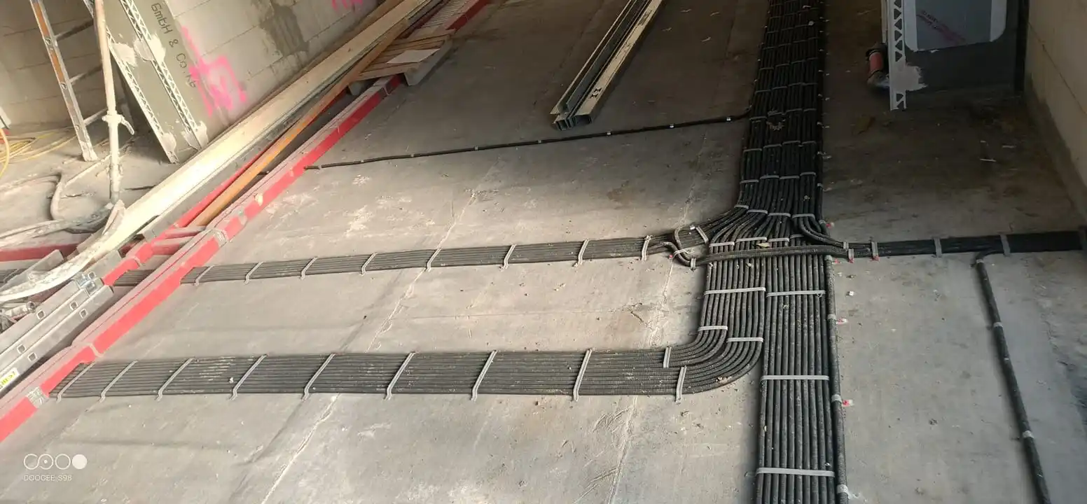 Leerrohre Bodenkanal Neubau